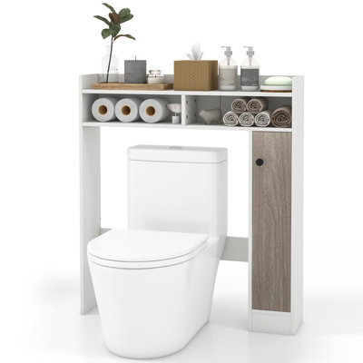 Costway Over the Toilet Storage Cabinet Freestanding Bathroom Toilet Organizer Rack Price Comparisons | Compare The Build