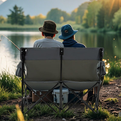 Folding Camping Lawn Chairs For Heavy Person Extra Large Portable