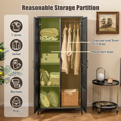 Short armoire with hanging rod hotsell
