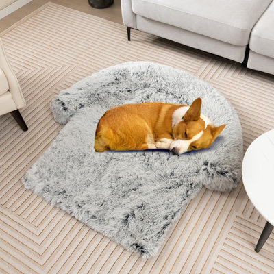 Costway Plush Calming Dog Couch Bed Dog Sofa Bed Anti-Slip Bottom With Washable Cover Price Comparisons | Compare The Build