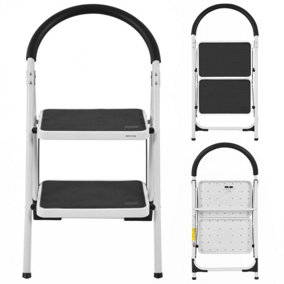 Costway Portable 2 Step Household Ladder Folding Step Stool w/ Anti-Slip Platform 150 kg