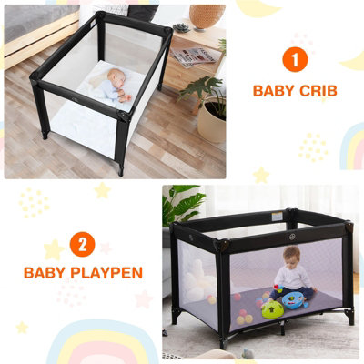 Costway foldable cheap baby crib