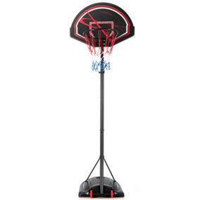 Costway Portable Basketball Hoop Height Adjustable Basketball Stand w/Fillable Base