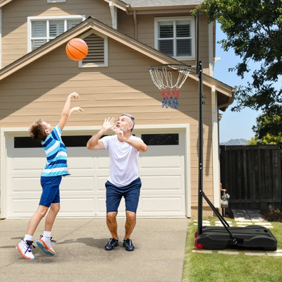Costway Portable Basketball Hoop Height Adjustable Indoor Outdoor Basketball Stand - 4