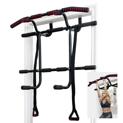 Pull up Bar for Doorway Push up Sit up Door Bar Portable Gym System Chin-up  Fitness Bar for Home Gym Exercise Workout