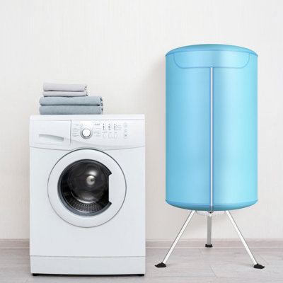 VEVOR Portable Clothes Dryer, Clothes Dryer with Dryer Bag, PTC Heating and LED Display, Foldable Mini Dryer with 5-H Timer