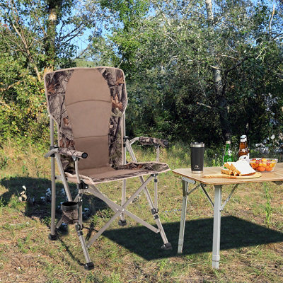 Costway Portable Folding Camping Chair Outdoor Lightweight Hunter Chair - 4