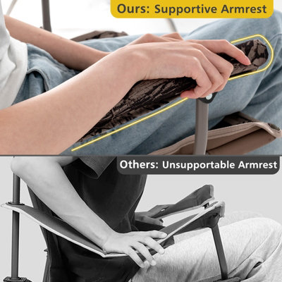 Costway Portable Folding Camping Chair Outdoor Lightweight Hunter Chair - 8