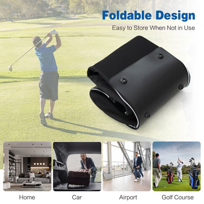 Costway Portable Golf Club Travel Bag w/3 Pull Handles 600D Heavy Duty Gulf Travel Bag - 8