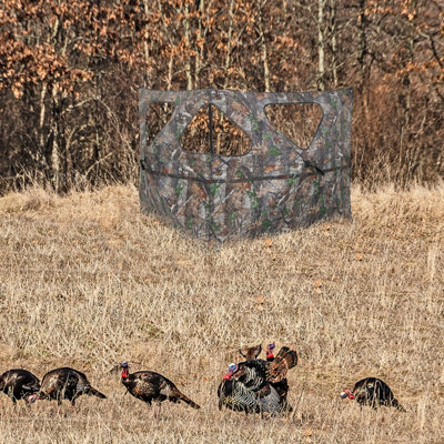 Hunting Blind Pop-Up With Chair 1-Person Camo Tent For Deer