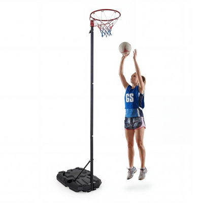 COSTWAY Portable Netball Post Freestanding Netball Hoop & Goal System ...