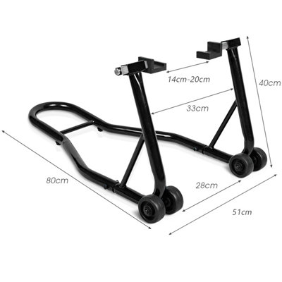 Costway Portable Steel Motorcycle Stand Heavy-Duty Sport Bike Rear Wheel Lift