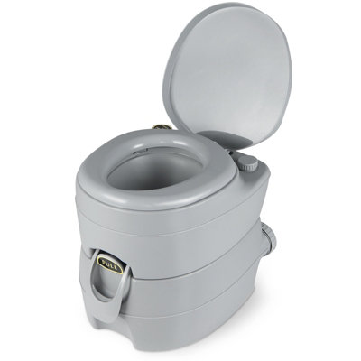 Costway Portable Toilet Compact Camping Commode with 20 L Detachable ...