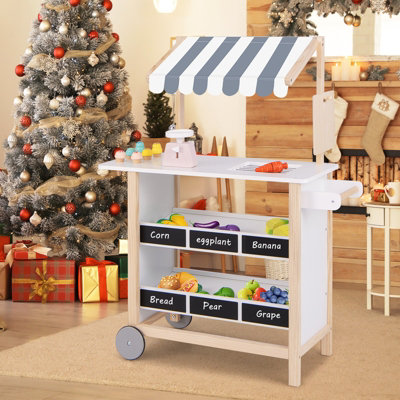 14cm Shopping Trolley Kids Supermarket Basket Simu... - Grandado