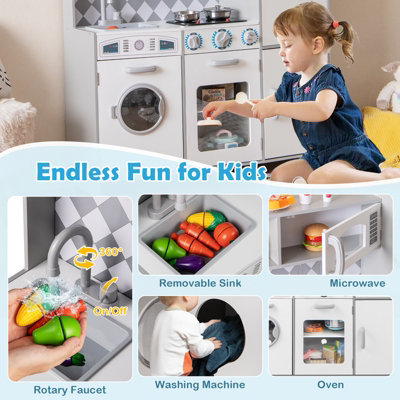 Play kitchen and laundry set shop