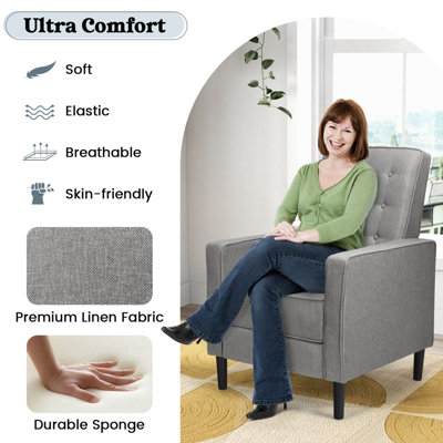 Recliner chair push discount button