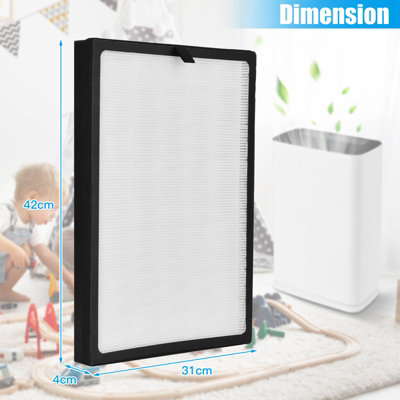 Costway Replacement True HEPA Filter for Air Purifier