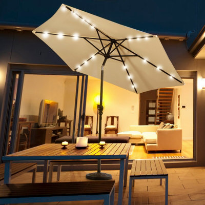 Costway Resin Patio Umbrella Stand Outdoor Umbrella Base Umbrella Holder - 3
