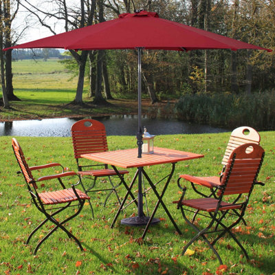 Costway Resin Patio Umbrella Stand Outdoor Umbrella Base Umbrella Holder - 5