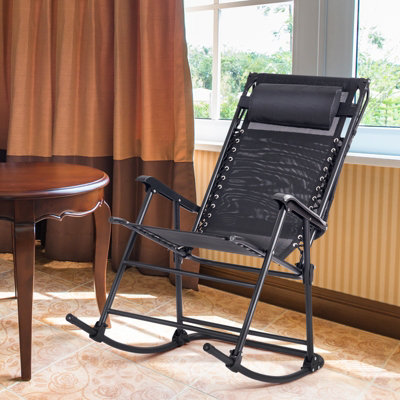 Canopy rocking outlet chair