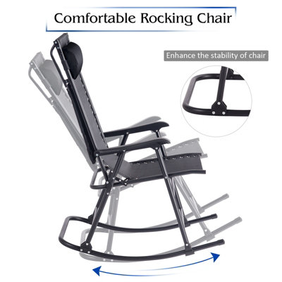 Garden rocking deals chair with canopy