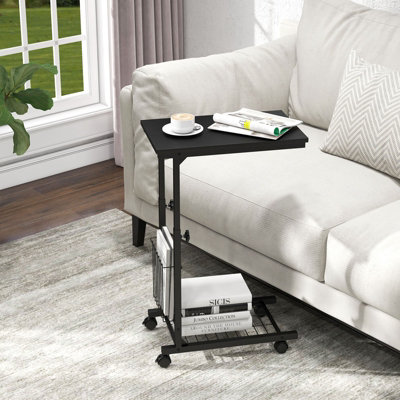 Sofa side deals table adjustable