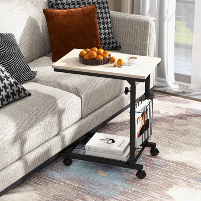 Sofa table online with storage baskets