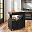 Costway Rolling Kitchen Island Mobile Serving Trolley Utility Storage Cart on Wheels
