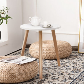 Costway Round Coffee End Table Sofa Side Table Modern Tea Table Furniture Living Room