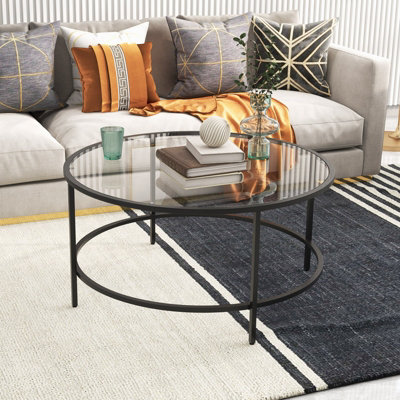 Costway tempered deals glass coffee table