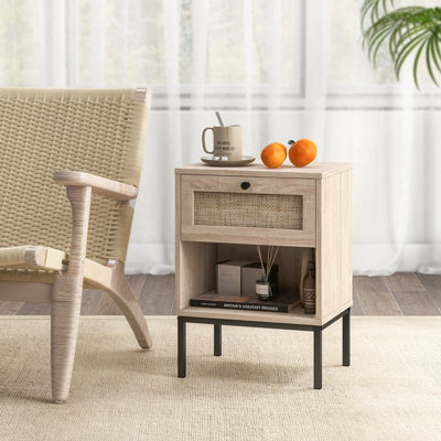 Boho nightstand set on sale of 2