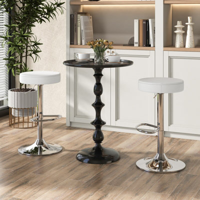 Costway Set of 2 Bar Stool Set Upholstered Counter Height Stool Kitchen ...