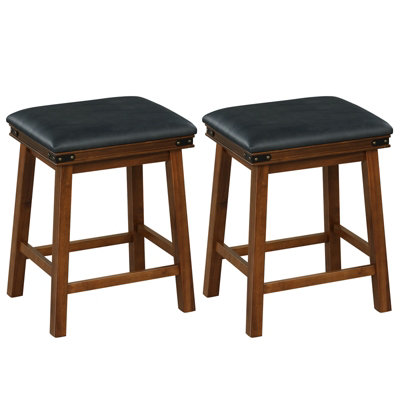 Upholstered counter stools deals backless