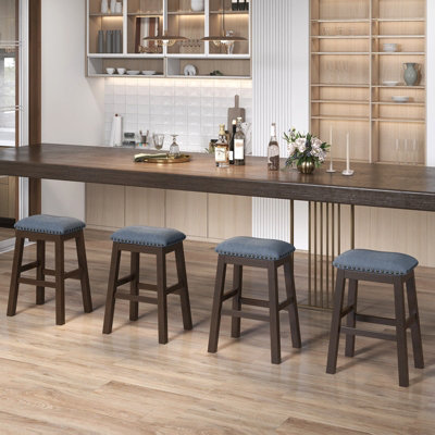 Padded saddle store counter stools