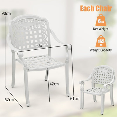 Aluminum patio chairs deals stackable