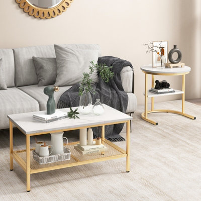 Set Of 2 Modern Nesting Side Tables - Combination Lebanon
