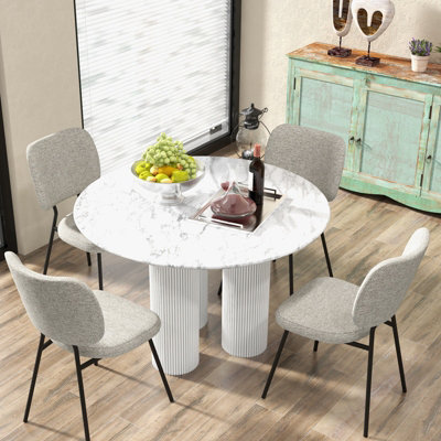 Comedores De Sillas Moderno Dining Chair Set Of 4, Velvet Dining