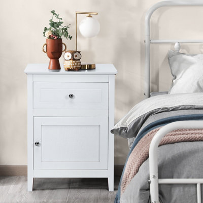 Costway Set of 2 Nightstand Modern Sofa Side Table Bedroom End Table Accent Side Table