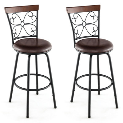 Iron bar deals chairs