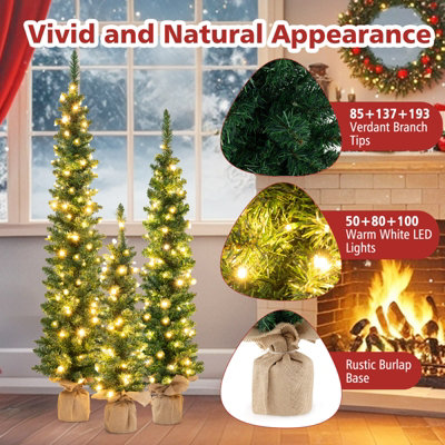 3 4 foot artificial christmas trees discount