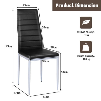 Armless side deals chair