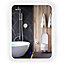 Costway Shatterproof Wall Mounted Mirror Bathroom Mirror with LED Lights