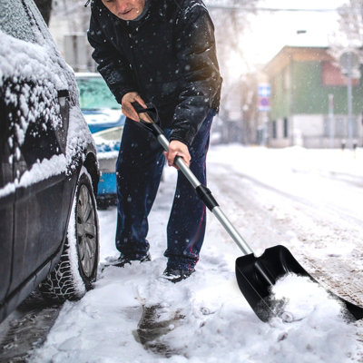 Costway Shovel Extendable Shovel Compact Snow Removal Tool - 4