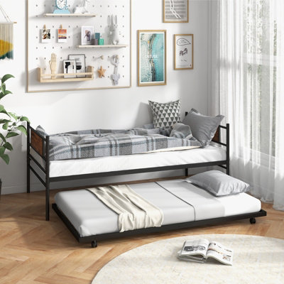 Twin roll out trundle bed outlet frame