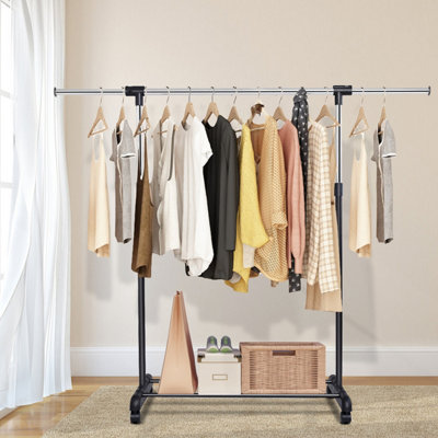 Costway Single Rail Cloth Rack Laundry Airer - 6