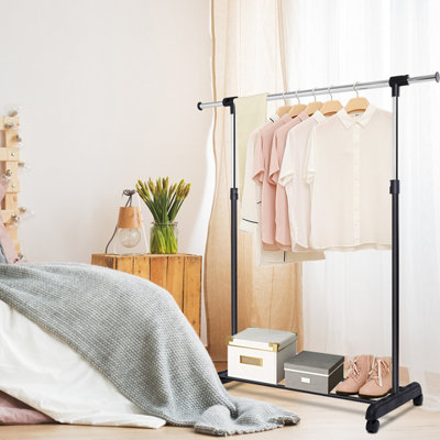 Costway Single Rail Cloth Rack Laundry Airer - 8
