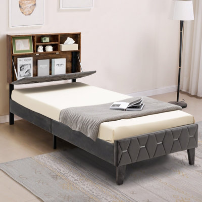 Diy upholstered sales platform bed