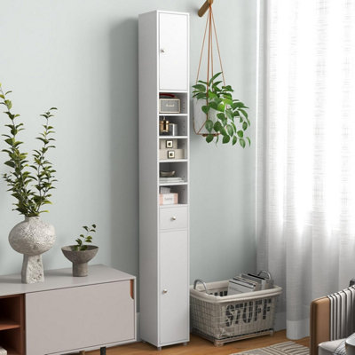 Costway Bathroom Corner Storage Cabinet Free Standing Tall