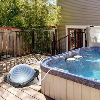 Costway Solar Pool Heater Pool Heating with Hose Solar Collector w/ Stands & Swivel Connection - 7
