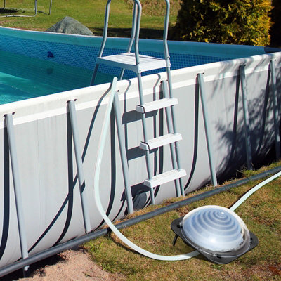 Costway Solar Pool Heater Pool Heating with Hose Solar Collector w/ Stands & Swivel Connection - 8